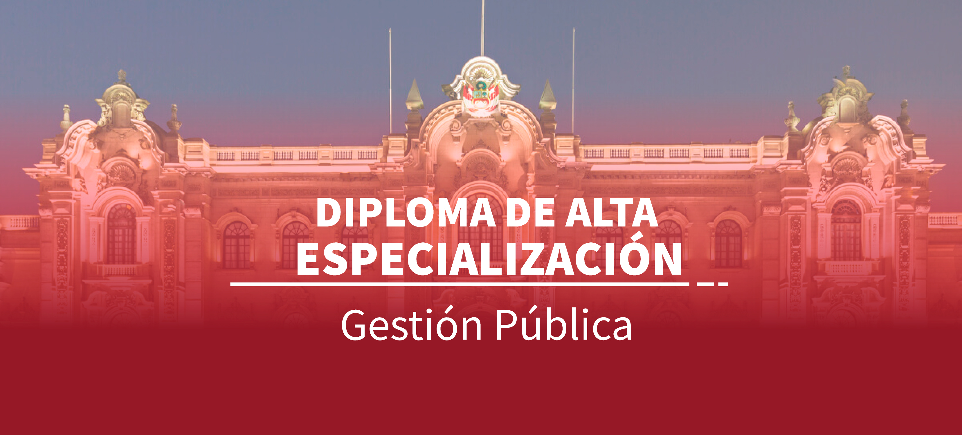 DIPLOMA DE ESPECIALIZACIÓN EN GESTIÓN PÚBLICA 